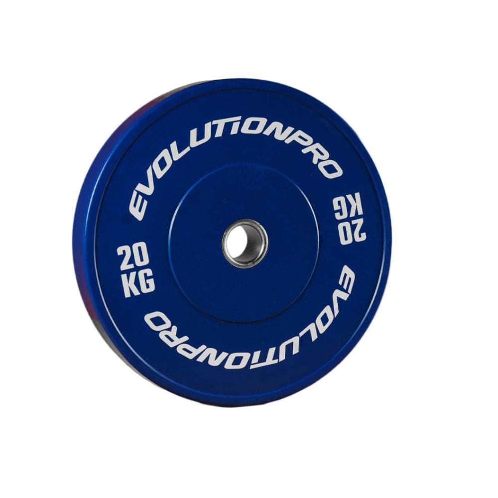 Par Anilha Olímpica Bumper Azul 20Kg