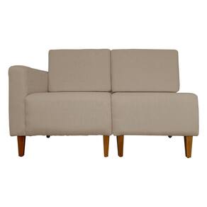 Poltrona Decorativa Alice S/Braça Esquerda Veludo Cappuccino - Montanris Decor