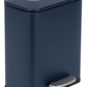 Lixeira De Chão Para Banheiro 5l Metal 29x23x20cm - Azul