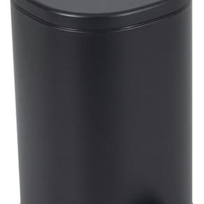 Lixeira De Chão Para Banheiro 5l Metal 30x20x20cm - Preto