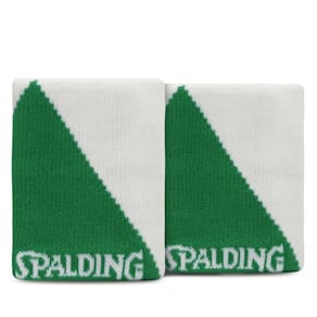 Munhequeira Spalding Double Longa - 02 Unidades - Branca e Verde