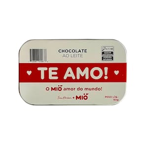 Chocolate Mió ao Leite Te Amo Lata 60g