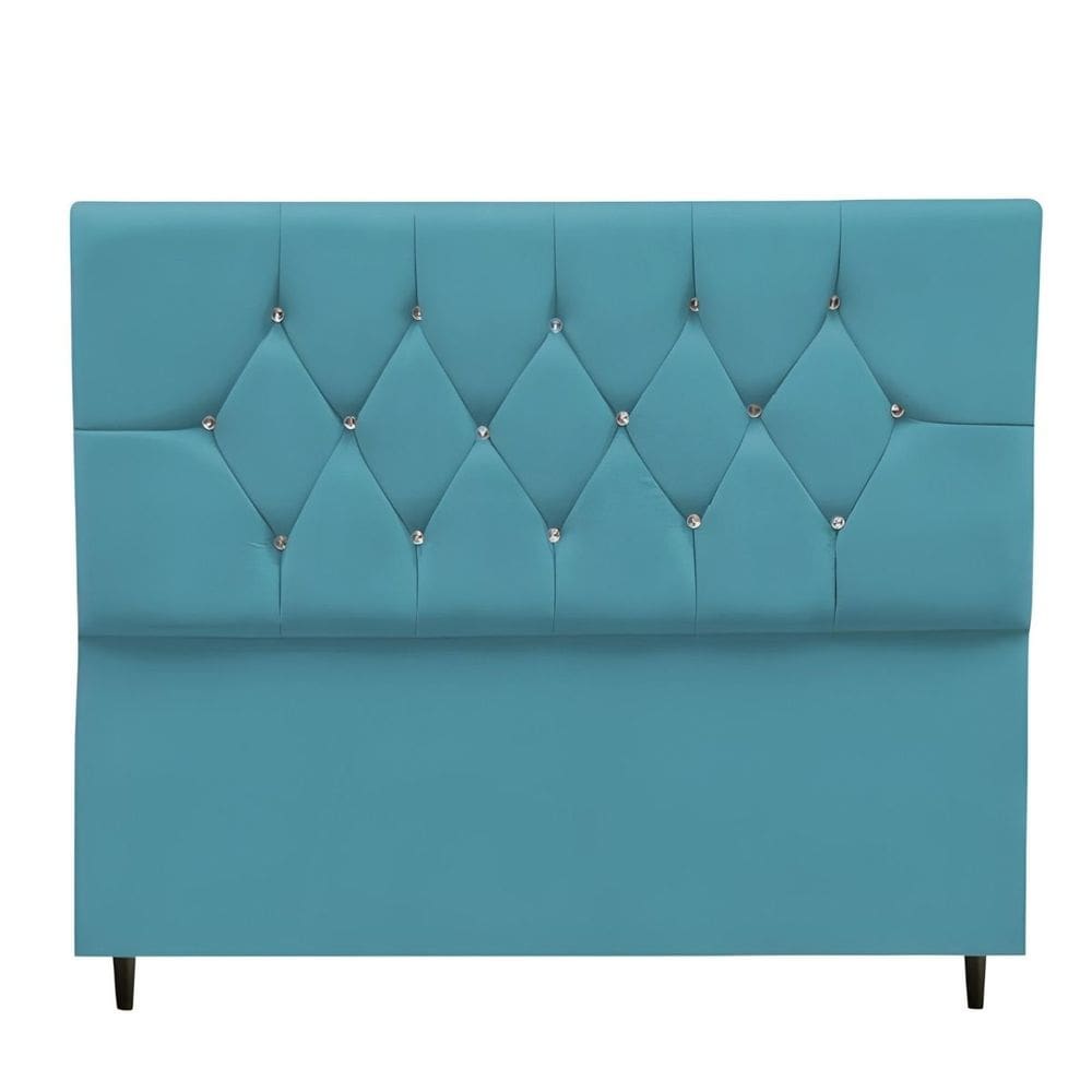 Cabeceira Cama Box King 195 cm Geovana Suede