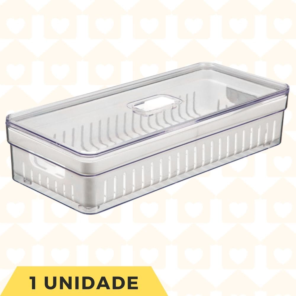 Organizador Cesta E Tampa Guardar Verduras Frutas 1 Unidade