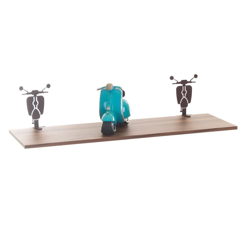 Prateleira Vespa Aço Corten/Castanho