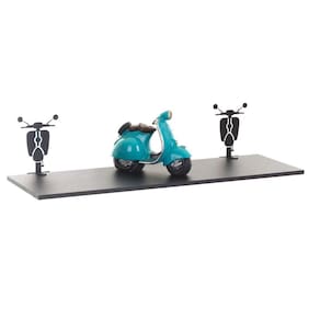 Prateleira Vespa Sala de Estar Suporte Visível Preto/Preto