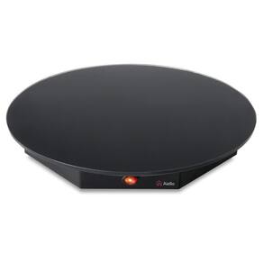 Mesa Térmica Redonda Aiello Linha Circular 40cm Vidro Preto 110V Aiello-1017