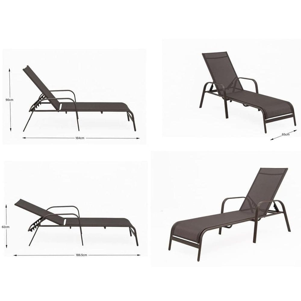 Espreguiçadeira Aço Brooklyn Taupe