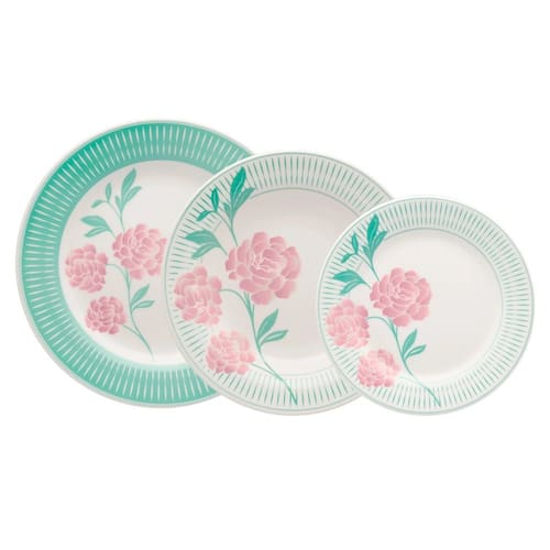 imagem-Aparelho de Jantar Oxford Bloom Biona em Cerâmica 12 Peças