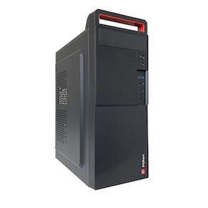 Gabinete Office Pcfort E191 com fonte automática 200W, USB 3.0, Preto