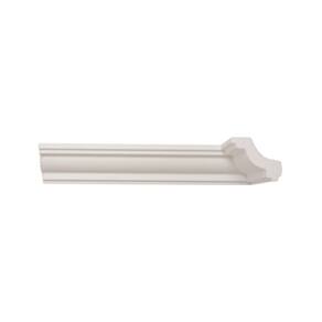 Rodateto de Poliestireno 4,5cm X 50mm Liso Metro Linear 5101j Barra com 2,0 Ml - caixa com 2 Unidade - Branco
