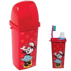 Estojo Porta Escova de Dentes Dental Case Minnie Vermelha