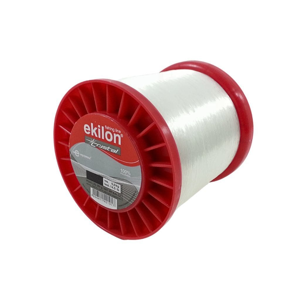 Linha para Pesca e Artesanato Monofilamento Ekilon Crystal transparente 250g