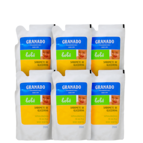 Kit Granado Bebê Glicerina Refil - Sabonete Líquido (6 Unidades)