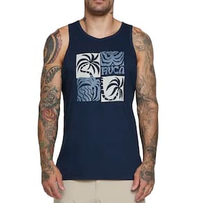 Regata RVCA Fronds SL SM25 Masculina Marinho