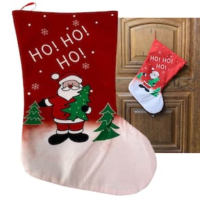 Meia Bota Natal Enfeite Porta Janela Decoraçao Natalina Casa Loja Evento Festa Fim de Ano