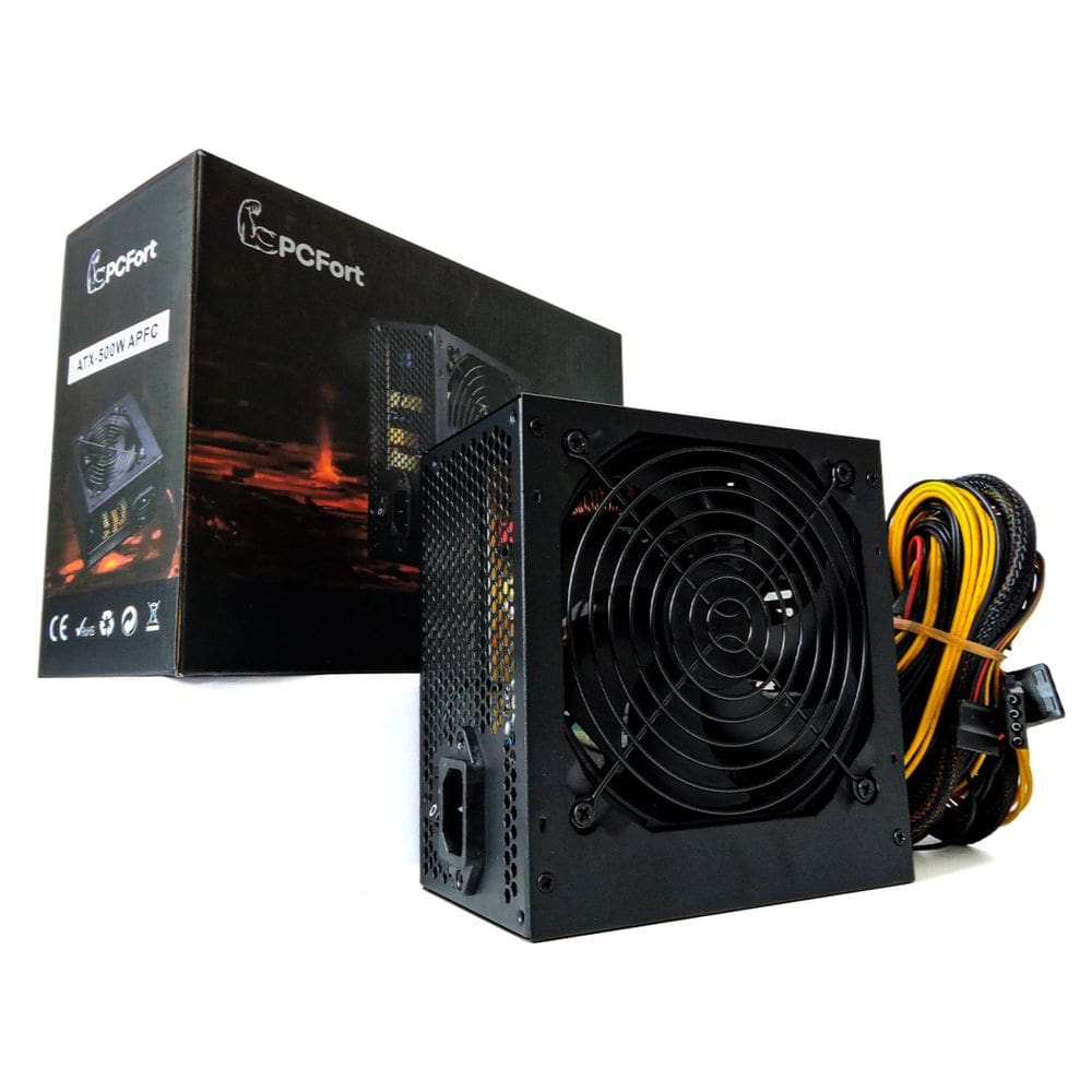 Fonte 500w PCFort automática com PFC ativo