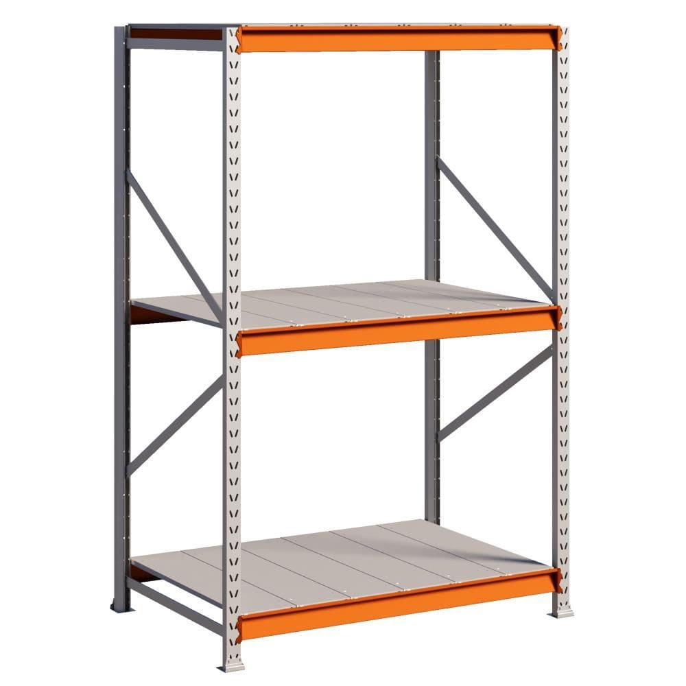 Porta Pallet 750kg 1 Inicial 200x120x60 3 Níveis Com Bandeja de Aço MPP250 Amapá