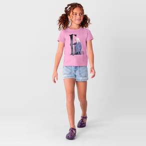 Blusa Wandinha infantil menina em malha Brandili
