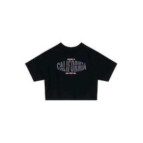 Blusa cropped em malha infantil menina Young Class