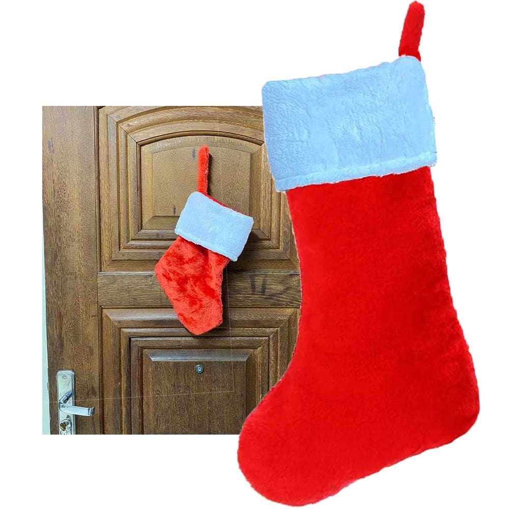 Bota Meia Natal Enfeite Natalino Porta Janela Evento Casa Loja Comercio Decoraçao Fim de Ano