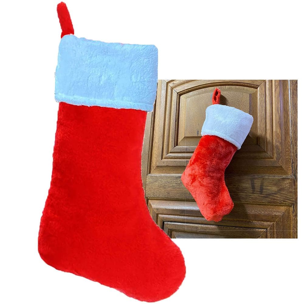 Bota Meia Natal Enfeite Natalino Porta Janela Loja Casa Comercio Evento Festa Decoraçao Fim de Ano