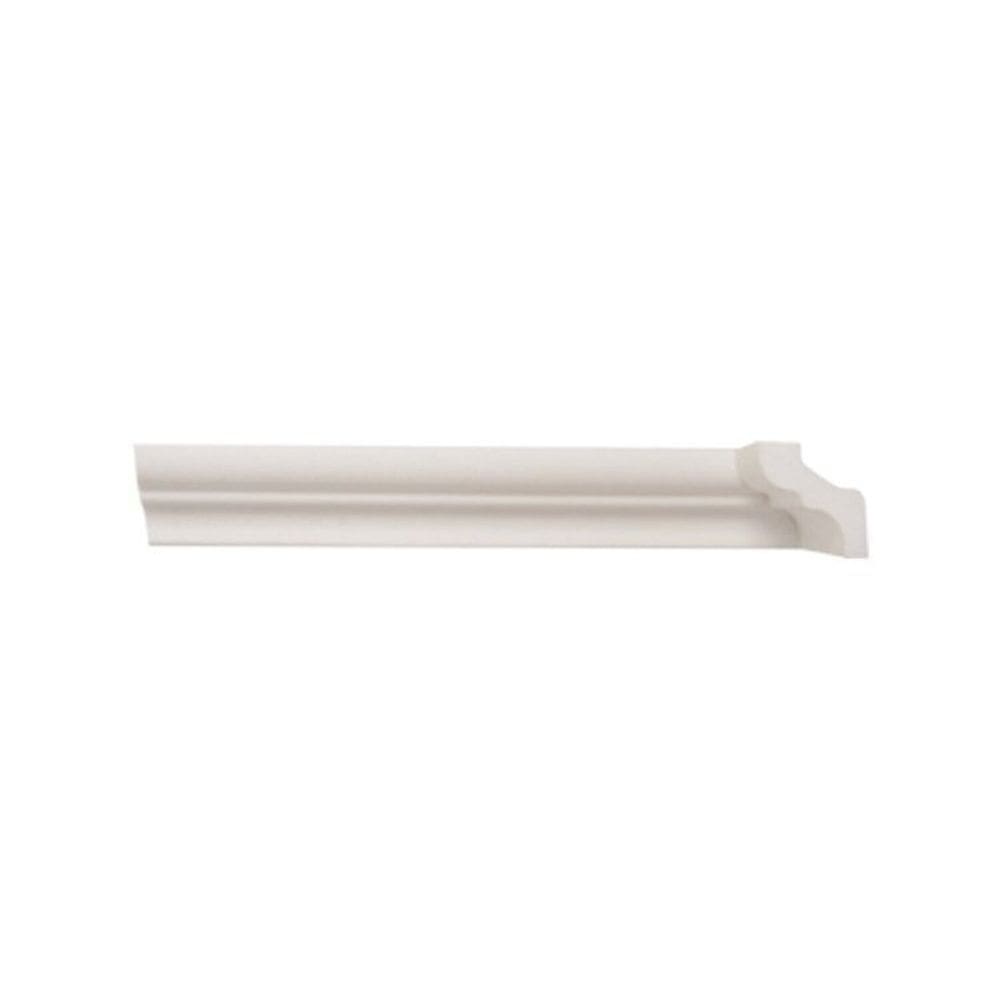 Kit com 3 Barras Rodateto de Poliestireno 3,5cm X 30mm Liso 6m Branco