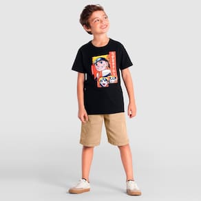 Camiseta infantil menino do naruto Brandili