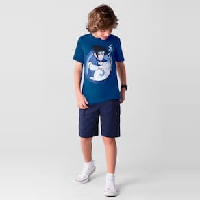 Camiseta Naruto infantil unissex Brandili