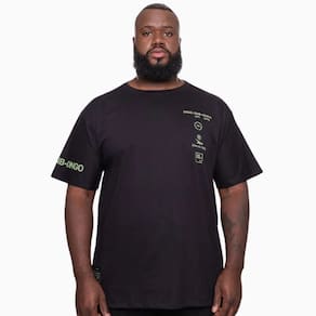 Camiseta Masculina Onbongo Plus Size Preta ON226 Preto