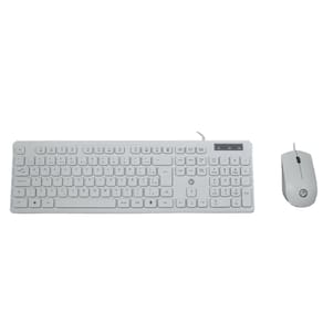 Kit Teclado E Mouse BrazilPC Com Fio Branco