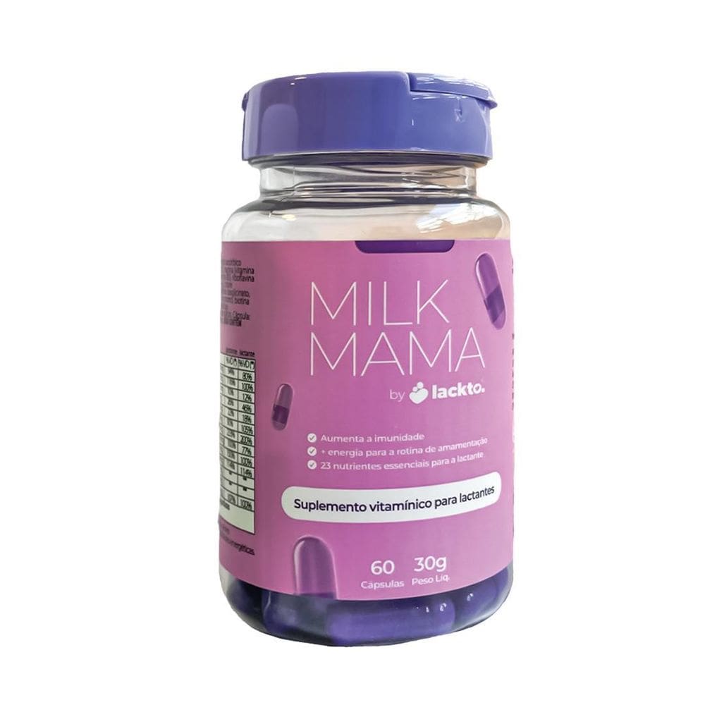 Suplemento Milk Mama - 60 cápsulas - Nutrientes Lactantes
