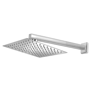 Ducha Chuveiro Slim Quadrado Metal 20X20Cm Com Braço 30Cm