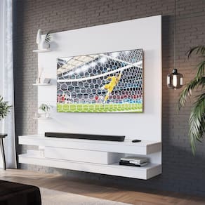 Estante Painel de Tv com Gaveta e Prateleiras para Quartos ou Salas Prodecor Branco
