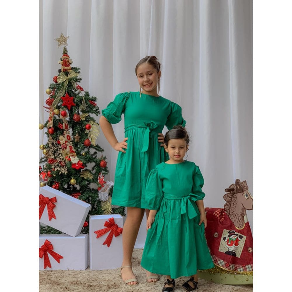 Vestido Mid Lis Verde