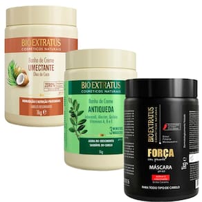 Cronograma Capilar Bio Extratus  Antiqueda+Umectante+Pimenta