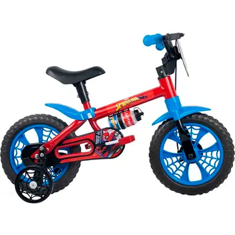 Bicicleta Infantil Aro 12 Nathor Spider Man Freio Tambor