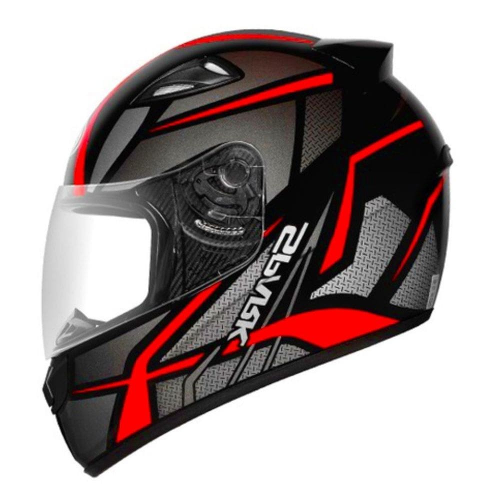 Capacete Ebf New Spark Spider Preto e Vermelho