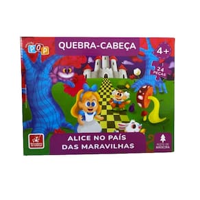 Quebra Cabeça Alice no País das Maravilhas 24 Pçs