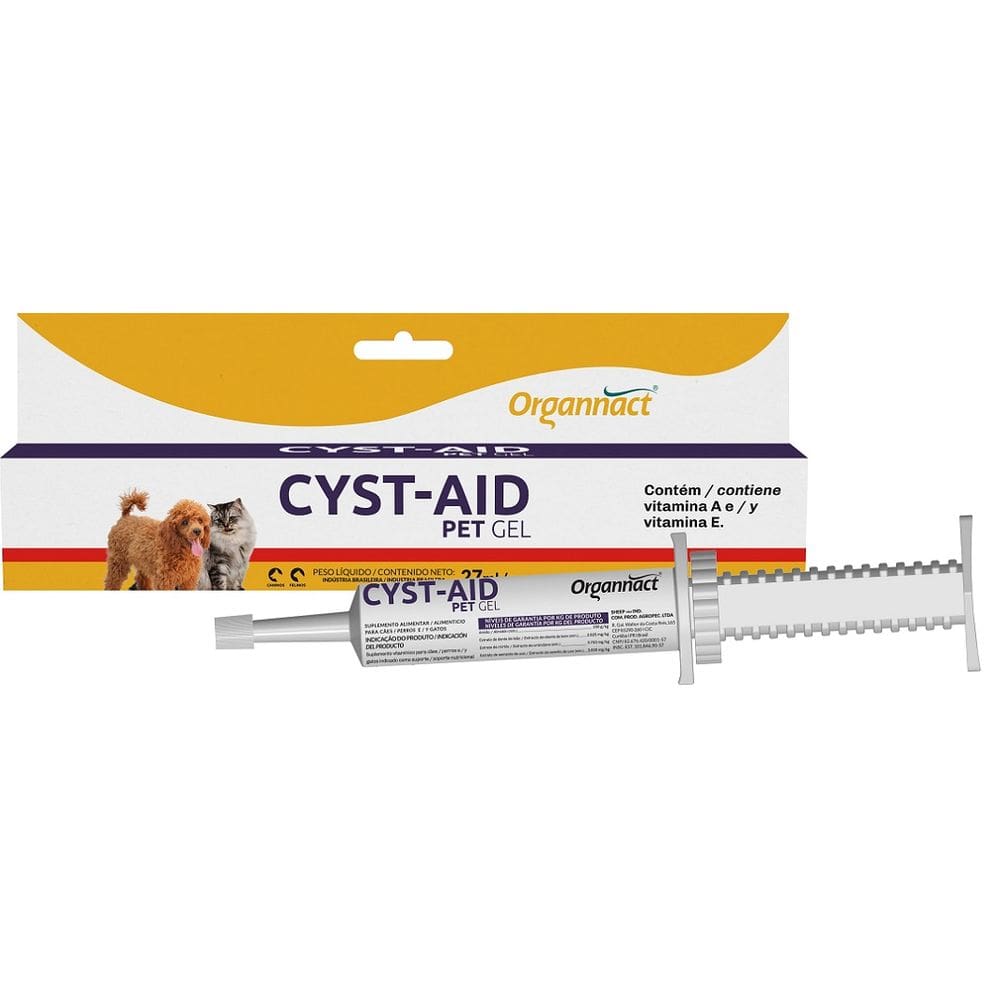 Suplemento Vitamínico Cyst-aid Pet 40gr - Organnact