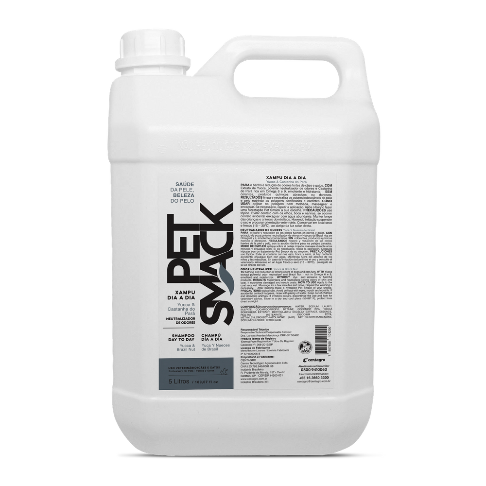 Pet Smack Shampoo Dia A Dia 5lt - Centagro
