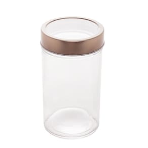 Pote de Vidro com Tampa de Acrílico Gastro Rosa 500ml