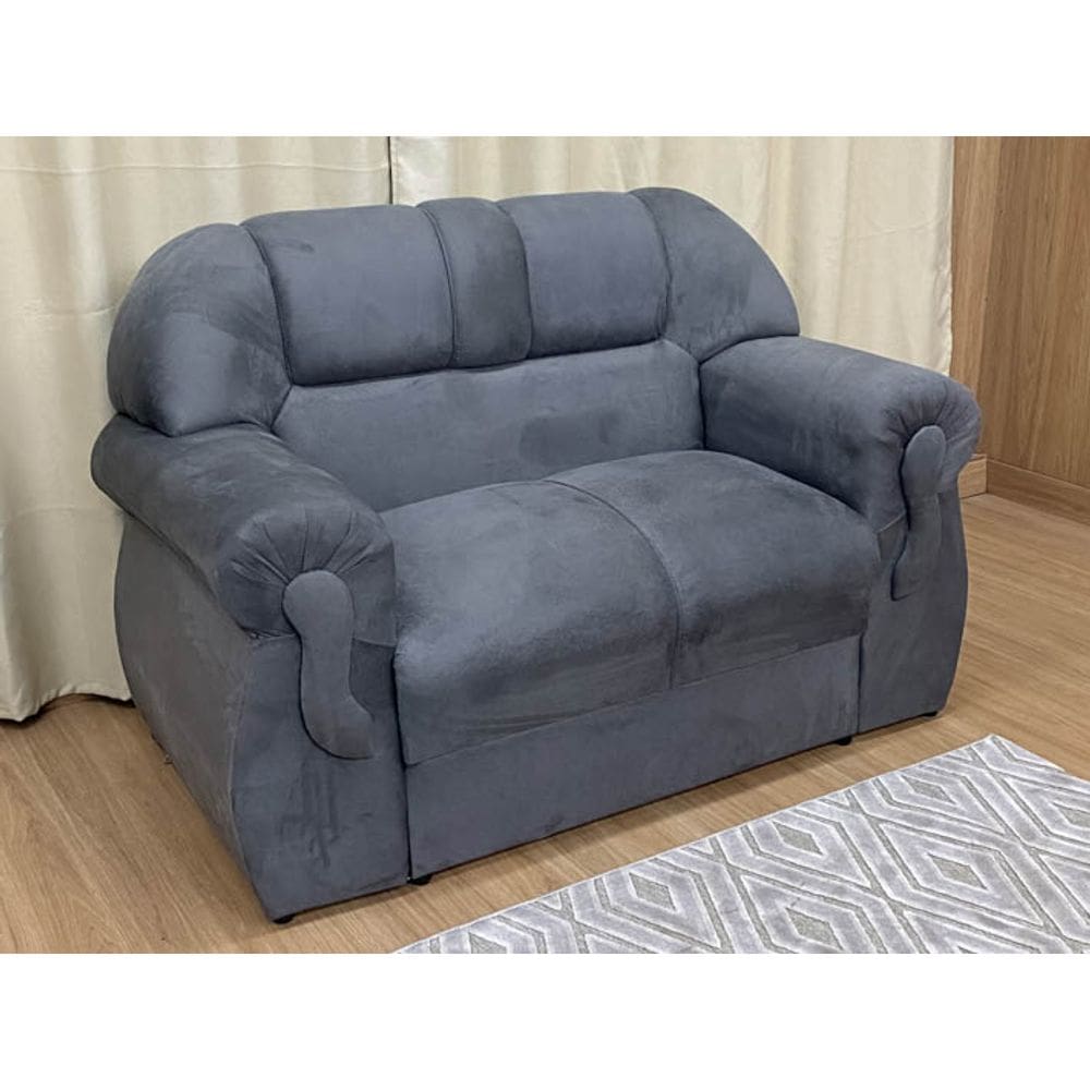 Sofá 2 Lugares Cinza 605 Corsa
