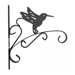 Suporte de Parede Vasos BEIJA FLOR (30cm) Preto TOP GARDEN
