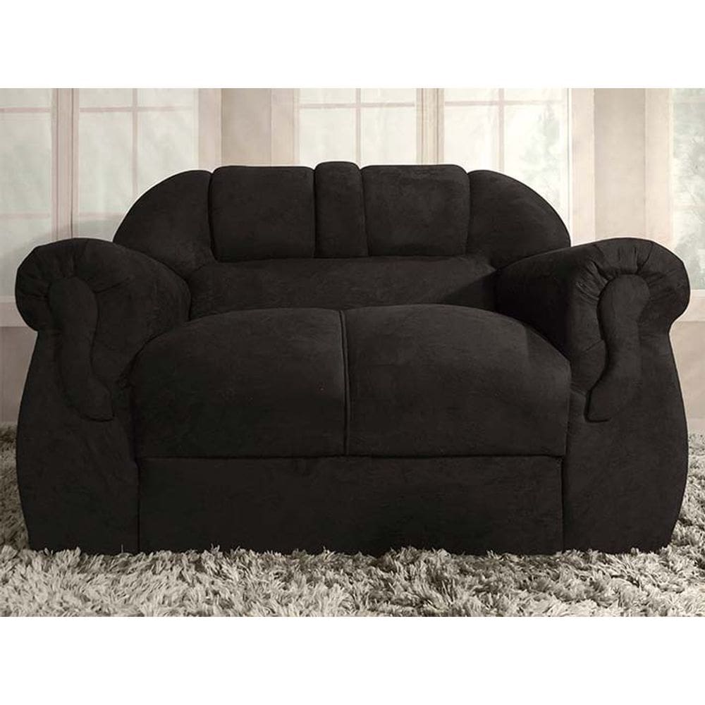 Sofá 2 Lugares Preto 601 Corsa