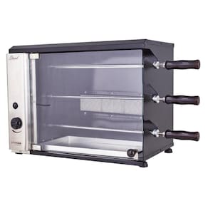 Churrasqueira a Gás Natural de Bancada Vertical Titan Stand 3 Espetos Giratórios 127V