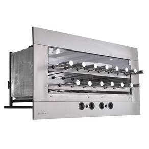 Churrasqueira a Gás de Embutir Titan 15 Espetos Rotativos 220V