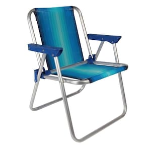 Cadeira Alta de Alumínio Mor Infantil, Azul