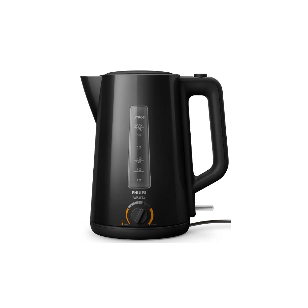 Chaleira Eletrica Walita Luxx Black 1200W com Desligamento Automatico