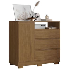 Cômoda Com Sapateira Organizadora 3 Gavetas 1 Porta Lion Aramóveis Atacama